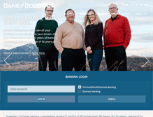 Tablet Screenshot of bankofbozeman.com
